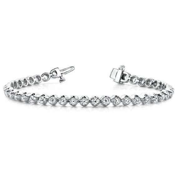 Van Cleef & Arpels Handbags - Cubic Zirconia Bracelet in Sterling Silver (4 CTW)